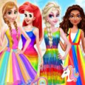 Princess Rainbow Style Fashion
